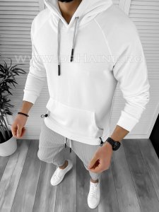 Hanorac barbati alb slim fit K188 88-3