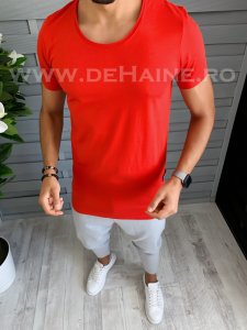 Tricou barbati rosu slim fit B1723 P0-2.1