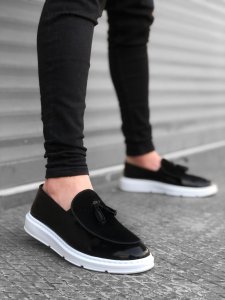 Mocasini barbati negri cu talpa alba B7851 A34 A35 A36