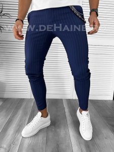 Pantaloni barbati casual regular fit bleumarin B7887 154-2 E