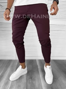 Pantaloni barbati casual regular fit grena B7893 10-5 E F7-5