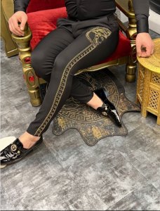 Pantaloni barbati eleganti negri B7906 7-2.3