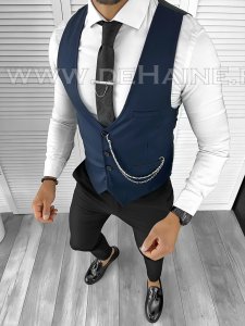 Vesta barbati eleganta slim fit bleumarin B8136 75-4 E