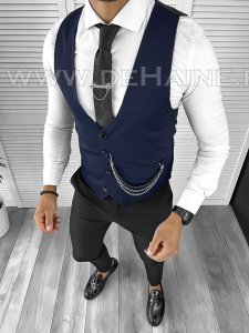 Vesta barbati eleganta slim fit bleumarin B8177 141-6 E