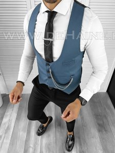 Vesta barbati eleganta slim fit bleumarin B8190 75-4 E