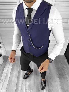 Vesta barbati eleganta slim fit mov B8158 75-4 E