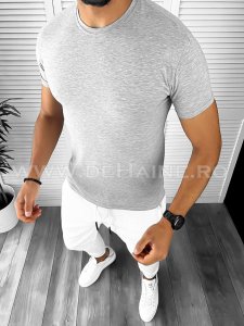 Tricou barbati slim fit gri B1282 P12.3-1.2