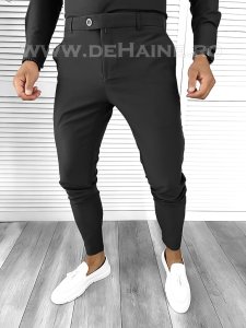 Pantaloni barbati eleganti negri B1734 N2