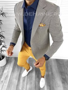 Tinuta barbati smart casual Pantaloni + Camasa + Sacou B8554