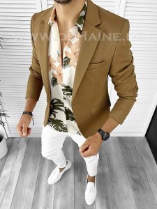 Tinuta barbati smart casual Blugi + Camasa + Sacou B9112