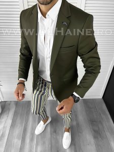 Tinuta barbati smart casual Pantaloni + Camasa + Sacou B9148