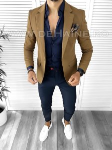 Tinuta barbati smart casual Pantaloni + Camasa + Sacou B9186