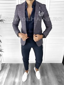 Tinuta barbati smart casual Pantaloni + Camasa + Sacou B9196