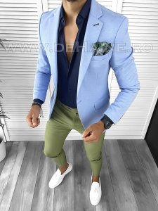 Tinuta barbati smart casual Pantaloni + Camasa + Sacou B9208