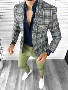 Tinuta barbati smart casual Pantaloni + Camasa + Sacou B9212