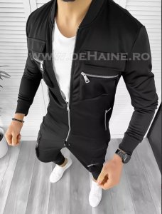 Hanorac barbati negru slim fit K275 N7