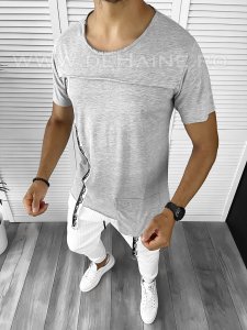 Tricou barbati gri slim fit Vagabond B1951 K1-3