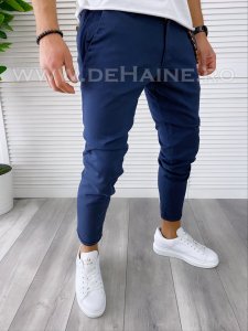 Pantaloni barbati casual regular fit bleumarin B1734 E