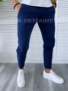 Pantaloni barbati casual regular fit bleumarin B1752 A4 