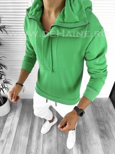 Hanorac barbati slim fit verde K322 27-3