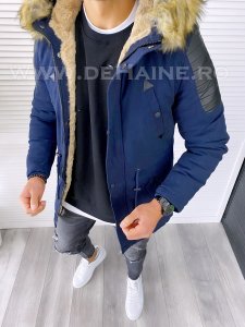 Geaca barbati groasa bleumarin imblanita 5826A 119-5