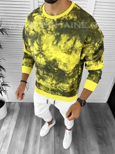 Bluza barbati oversize imprimeu K361 I1-5 E 110-4