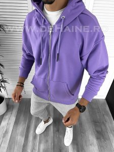 Hanorac barbati slim fit mov K109 X8