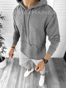 Hanorac barbati slim fit gri 2652 I10-1.2