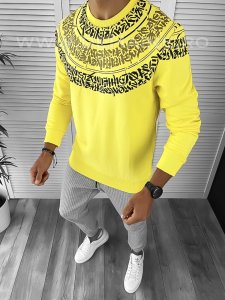 Bluza barbati galbena slim fit 2598 P20-2.3