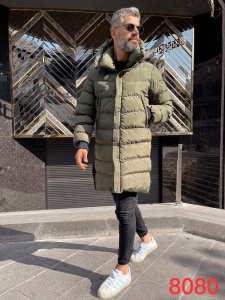 Geaca barbati groasa kaki de iarna B9525