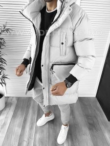 Geaca barbati groasa gri de iarna 1021 E/N14