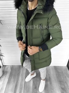 Geaca barbati groasa kaki de iarna 5040