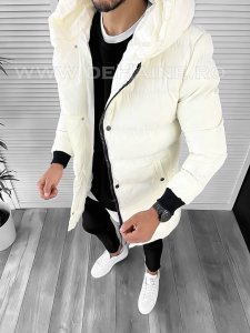 Geaca barbati groasa alba de iarna 1100 e