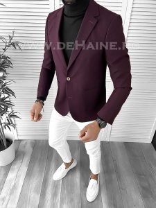 Sacou barbati slim fit grena B9747 73-1 E