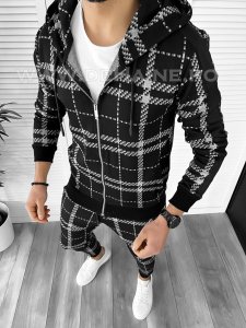 Hanorac barbati slim fit negru K420 I12-5.2.3