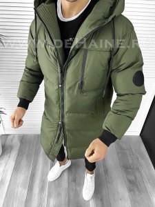 Geaca barbati groasa kaki de iarna B9783 D0-2