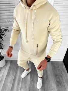 Hanorac barbati slim fit bej K193 D3-2.3