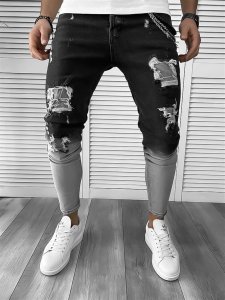 Blugi barbati conici negri 373 H7-1.2*