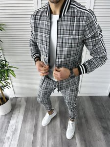 Trening barbati slim fit Pantaloni + Hanorac B9846 24-1.3