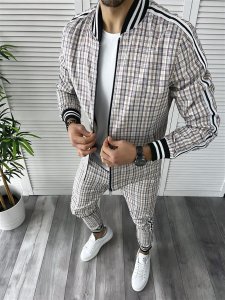 Trening barbati slim fit Pantaloni + Hanorac B9853 D10-5