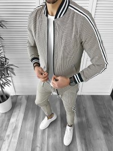 Trening barbati slim fit Pantaloni + Hanorac B9877 I4-2