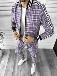 Trening barbati slim fit Pantaloni + Hanorac B9887 14-3