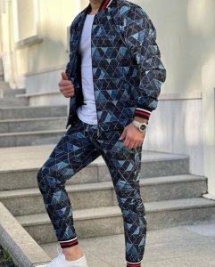 Trening barbati slim fit Pantaloni + Hanorac B9961 111-1