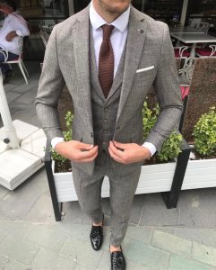 Costum barbati slim fit B7868 14-4 E