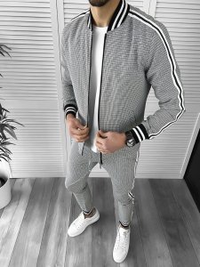 Trening barbati slim fit Pantaloni + Hanorac 10014 19-1-2.3