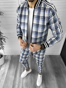 Trening barbati slim fit Pantaloni + Hanorac 10019 122-2