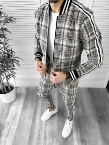 Trening barbati slim fit Pantaloni + Hanorac 10021 14-1
