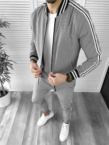 Trening barbati slim fit Pantaloni + Hanorac 10020 44-4.2.3