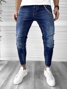 Blugi barbati conici albastri 200 H8-4