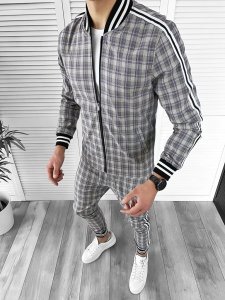 Trening barbati slim fit Pantaloni + Hanorac 10022 25-3.3
